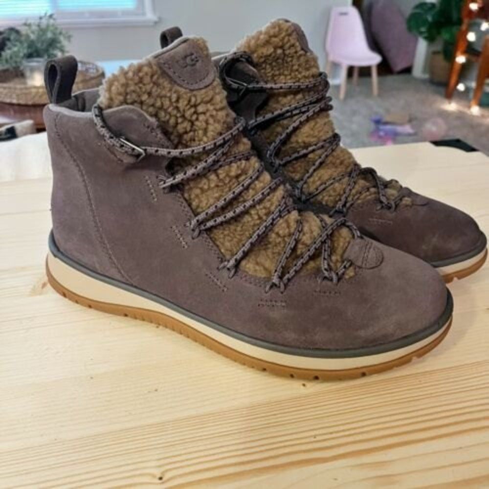 UGG Lakesider Heritage Mid In Thunder Cloud Suede Gray Women’s Size 10 New